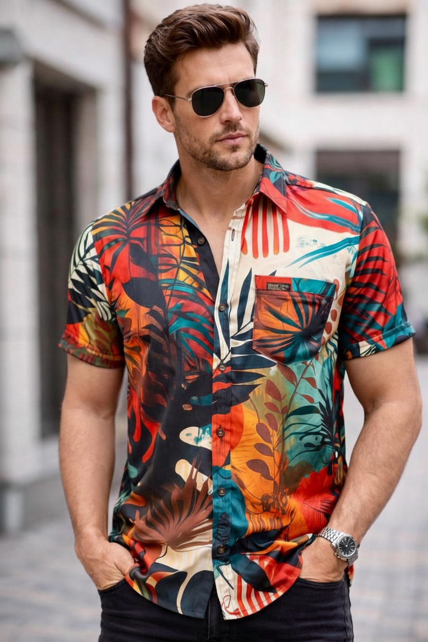 Camisa Tropical Multicolor ARK