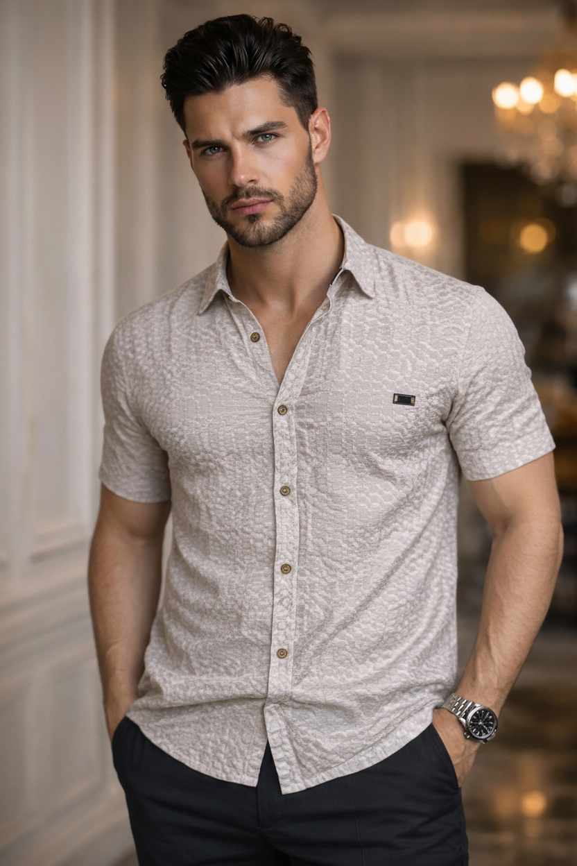Camisa Blanca Trenzada ARK